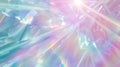 Generative AI A holographic rainbow unicorn pastel purple pink teal colors abstract background Optical crystal pri Royalty Free Stock Photo