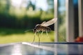 Generative AI home insect removal specialist in action, treating apartmant to eliminate insects