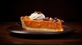 Generative AI, Homemade american traditional pumpkin pie slice