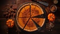 Generative AI, Homemade american traditional pumpkin pie