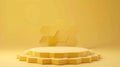 Generative AI Honeycomb background product podium display 3d stand of natural honey bee pedestal template mockup b