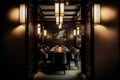 Generative AI illustration of asian restaurant interior