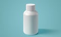 Generative AI illustration of blank cosmetic bottle