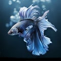 Generative ai illustration of a fighting fish called Betta Splendes Royalty Free Stock Photo