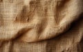 Generative ai illustration of Jute hessian sackcloth canvas