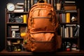 Generative ai illustration of lot of supplies to illustrate the Back to school Royalty Free Stock Photo