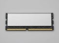 Single computer RAM memory module isolated front view illustration Royalty Free Stock Photo