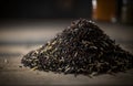 AI generated image of wild black rice heap