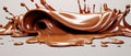 melted creamy chocolate, generative ai illustration