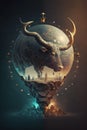 Generative AI illustration surreal astrology concept. zodiac signs. Capricorn Royalty Free Stock Photo