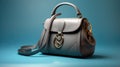 Generative ai illustration of trendy youth womens handbag in studio Royalty Free Stock Photo