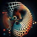 Generative AI, illustrations, Geometry patterns background. Mixed colors abstract pattern, digital abstract pattern Royalty Free Stock Photo