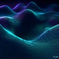 Generative AI, illustrations, Gravity, gravitational waves concept. Physical wave and technology background.