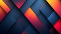 Generative AI Image of Bold Rectangular Geometric Pattern at Contrasting Colors and Subtle Gradients