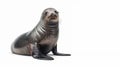 Seal aquatic mammal on isolated white background Royalty Free Stock Photo