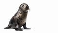 Seal aquatic mammals on isolated white background Royalty Free Stock Photo