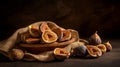 Figs: a symphony of wrinkled textures and deep golden hues, evoking warmth and sweetness