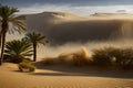 Sandstorm is a common occurrence in the desert