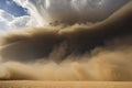 Sandstorm is a common occurrence in the desert