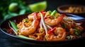 Pad Thai: stir-fried rice noodles tossed in a savory-sweet tamarind sauce