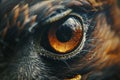 Generative AI Image of Sharp Eye Vision of Eagle Hawk Bird Royalty Free Stock Photo