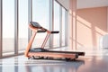 Generative AI Image of Treadmill in Gym Room with Modern Minimalist Style