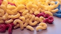 Uncooked gemelli pasta, featuring twisted, double-stranded shapes resembling intertwined ropes