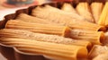 Uncooked manicotti pasta: Elegant cylindrical tubes of pasta, invitingly smooth and unblemished