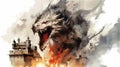 Generative AI, Inferno\'s Reign: Dragon\'s Fiery Conquest