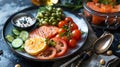 Generative AI Intermittent fasting IF and ketogenic diet concept with 8hour clock timer for eating nutritional or