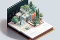 Generative AI of Isometric concept illustration of business analysis