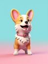 Generative AI Isometric Small Dog Breeds-