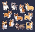 Generative AI Isometric Small Dog Breeds-