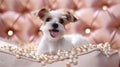 The Jack Russell Terrier dog sitting 5 Royalty Free Stock Photo