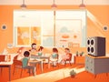 Generative AI Kindergarden Interior-