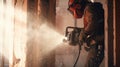 Generative AI A laborer uses a jackhammer to break up a concrete