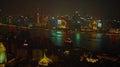 Generative AI landscape of shanghai china at night business concept. Royalty Free Stock Photo