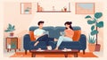 Generative AI Lovers Rest Together Mobile-