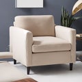 Generative AI, Luxurious and comfortable single sofa close-up