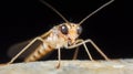 Generative AI Macro CloseUp of Tiny Insect on Nature Background business concept.