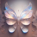 Generative AI: magic butterfly with delicate colors