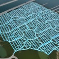 Generative AI 15-minute city concept of interconnected zones