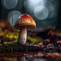 Mushroom in the woods in the rain Beetle 1690448430741 1