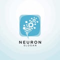 Generative AI Neural Network Brain Vector Icon Royalty Free Stock Photo