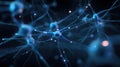 Generative AI Neural Network Visualization Interconnected Neurons Transmitting Signals in a Complex Brain System R Royalty Free Stock Photo