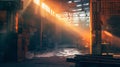 Generative AI Old foundry factory in Bulgara business concept. Royalty Free Stock Photo