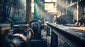 Generative AI Old foundry factory in Bulgara business concept. Royalty Free Stock Photo