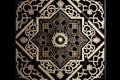 Generative AI of ornate Islamic pattern concept for Oriental Texture Mosaics, Fine Islamic Pattern Details and Intricate