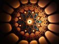 Generative AI of Ornate Islamic Pattern: Reinterpreting Traditional Islamic Designs for Modern Times Royalty Free Stock Photo