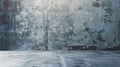 Generative AI Panoramic old, grunge, abandoned urban/ industrial background with copy space business concept. Royalty Free Stock Photo